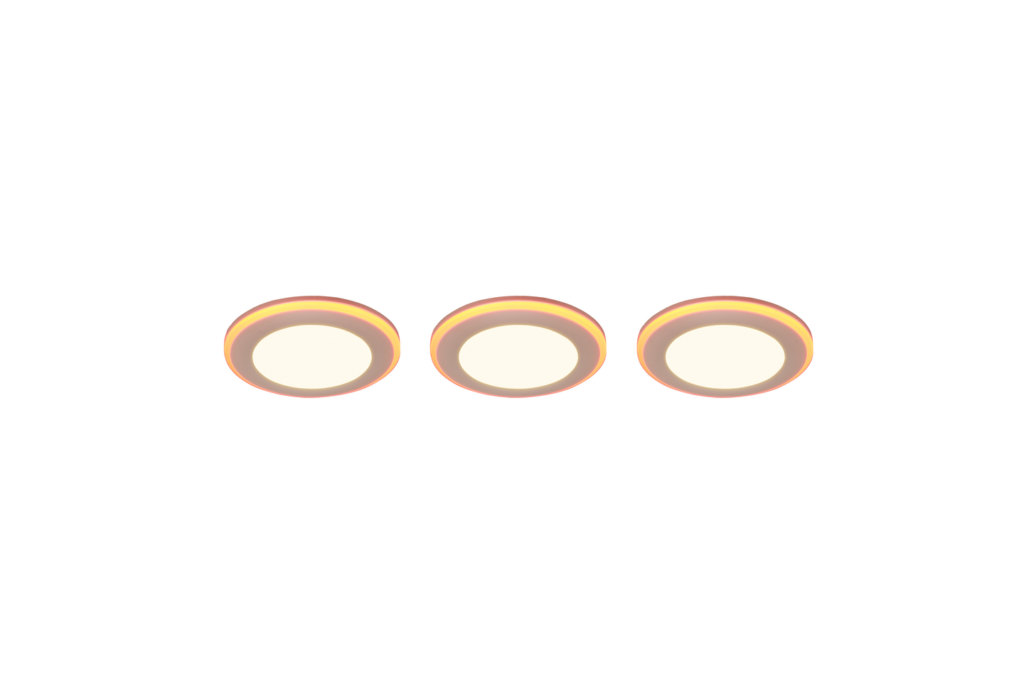 Uppospotti TRIO Argus led 4W+1W 3 kpl RGBW mattavalkoinen