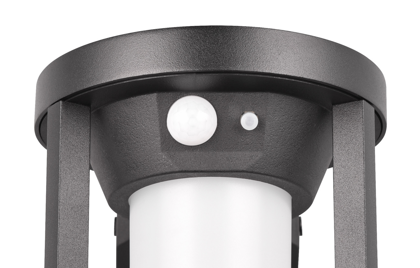 Aurinkokennoseinävalaisin TRIO Carmo led 20 cm IP54 liiketunnistin mattamusta