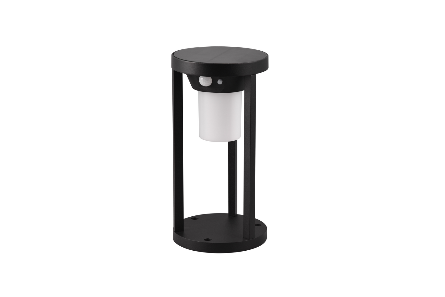 Aurinkokennopylväsvalaisin TRIO Carmo led 25cm IP54 liiketunnistin mattamusta