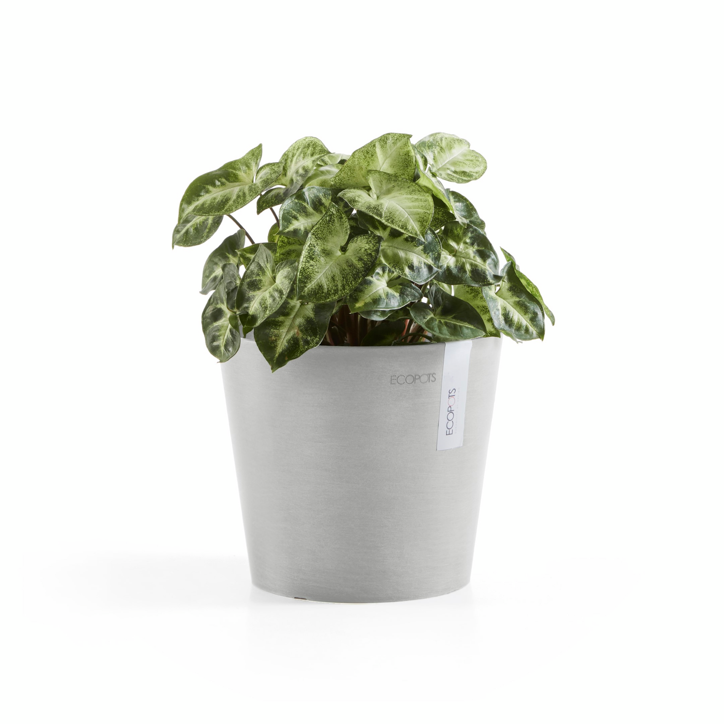 Ruukku Ecopots Amsterdam mini 17cm valkoharmaa