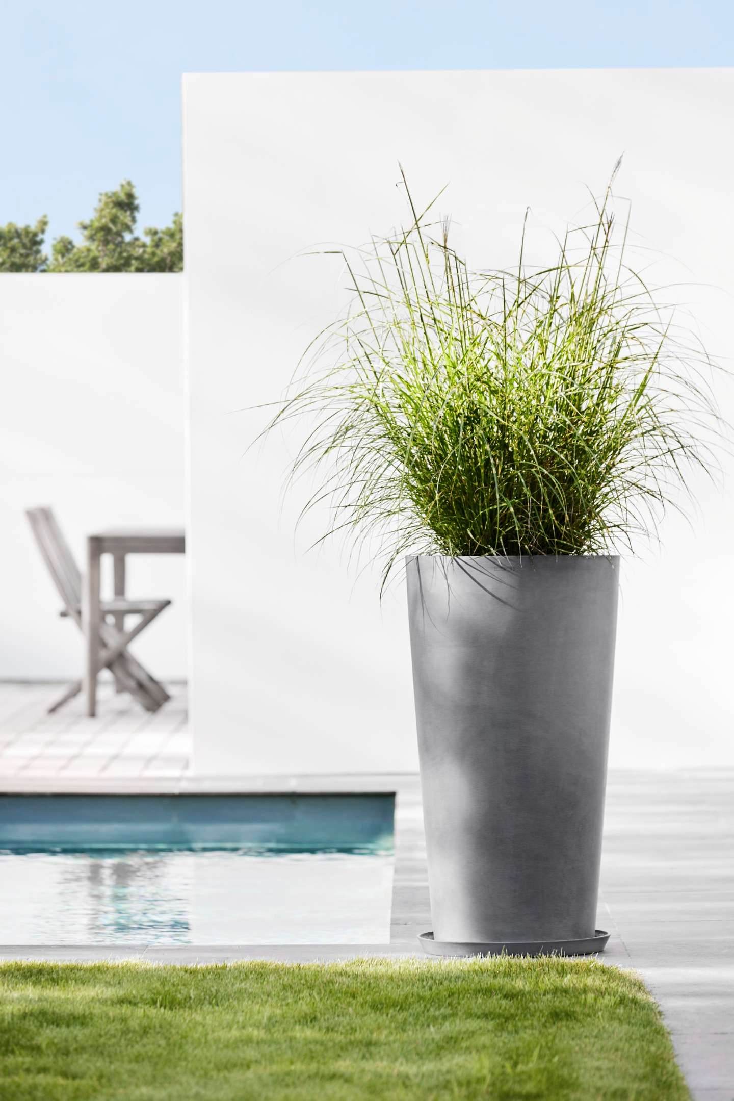 Ruukku Ecopots Amsterdam korkea 90cm harmaa