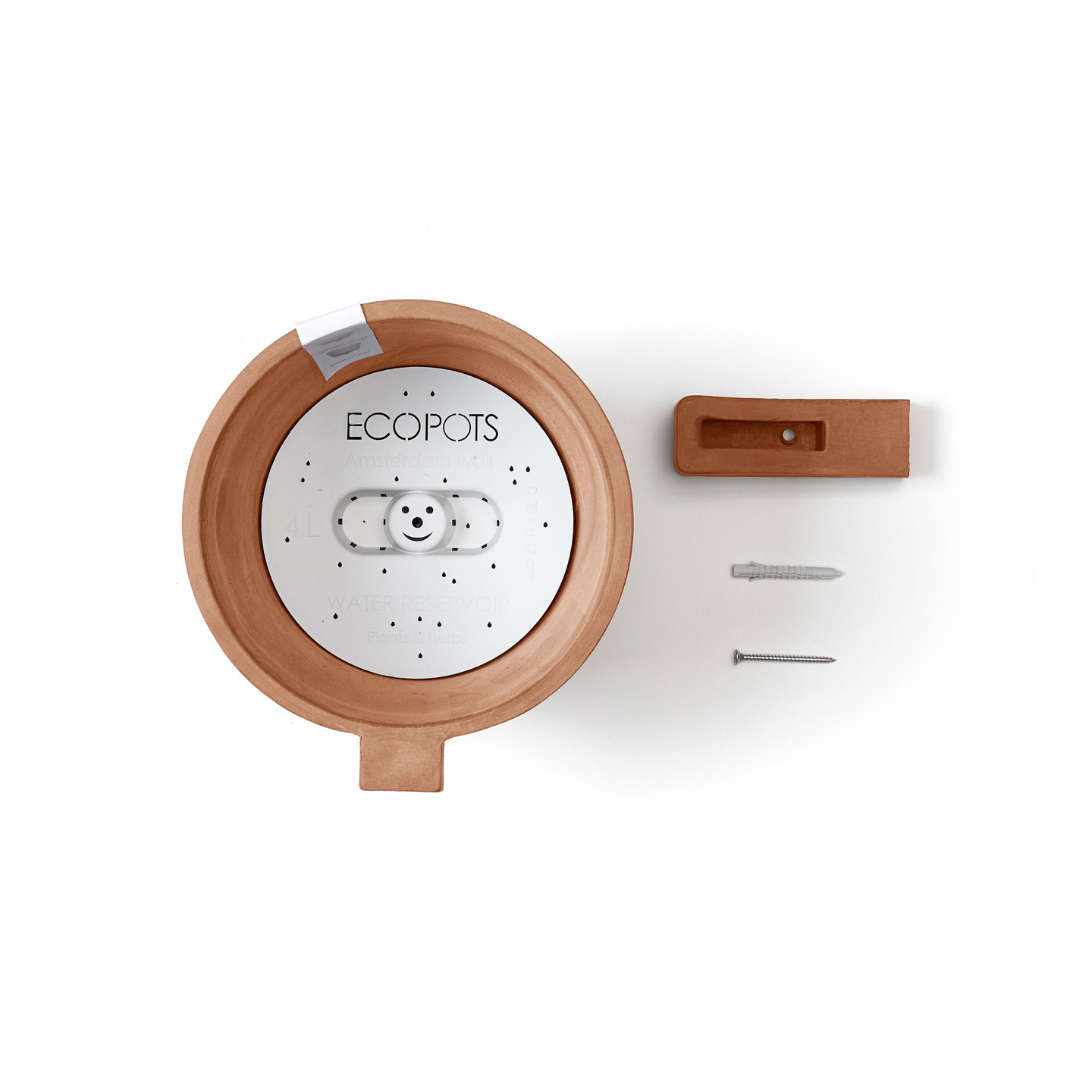 Seinäruukku Ecopots Amsterdam 20cm terracotta