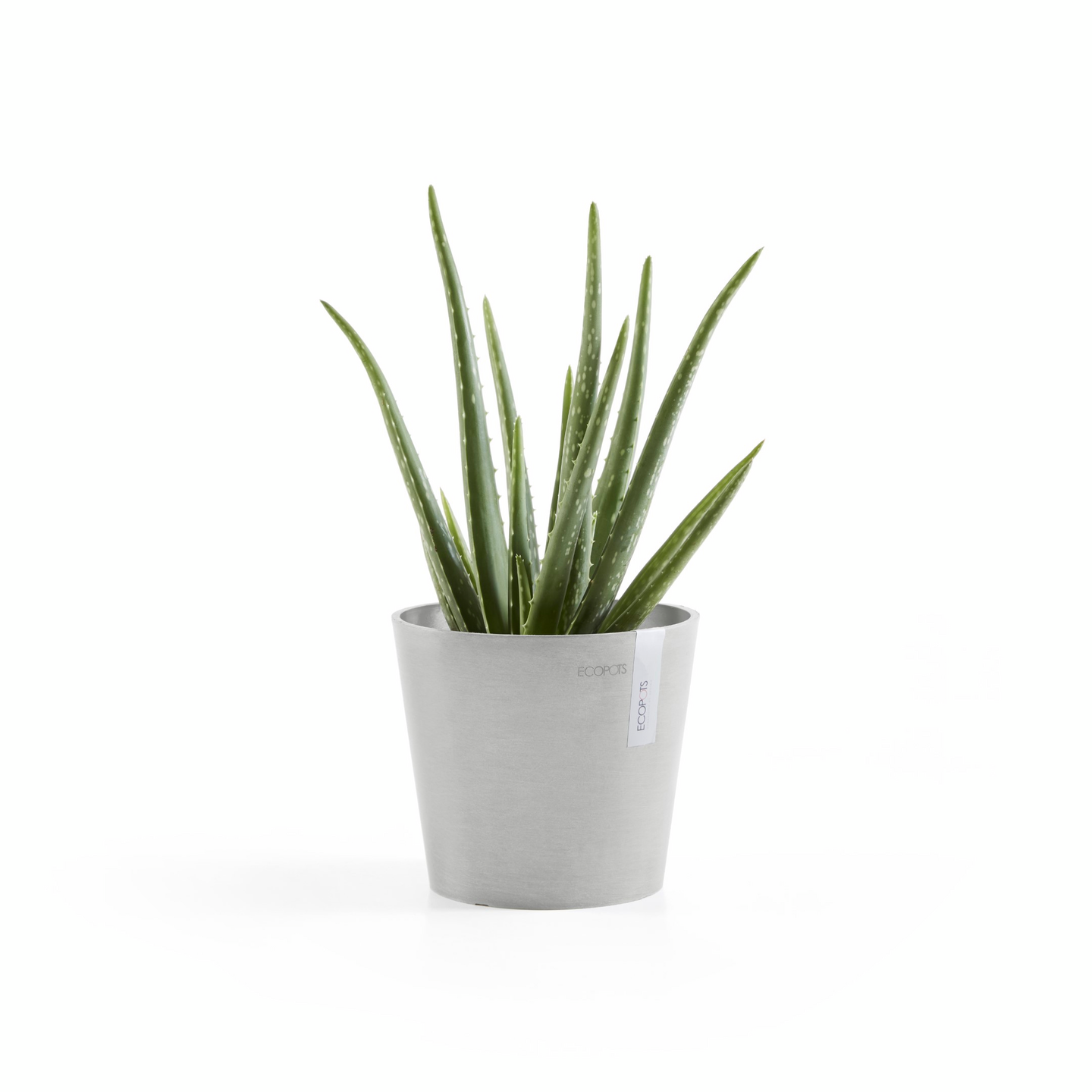 Ruukku Ecopots Amsterdam mini 17cm valkoharmaa