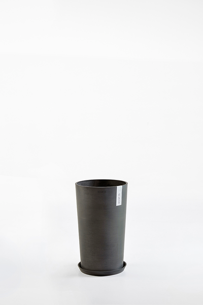 Ruukku Ecopots Amsterdam keskikorkea 50cm tummanharmaa
