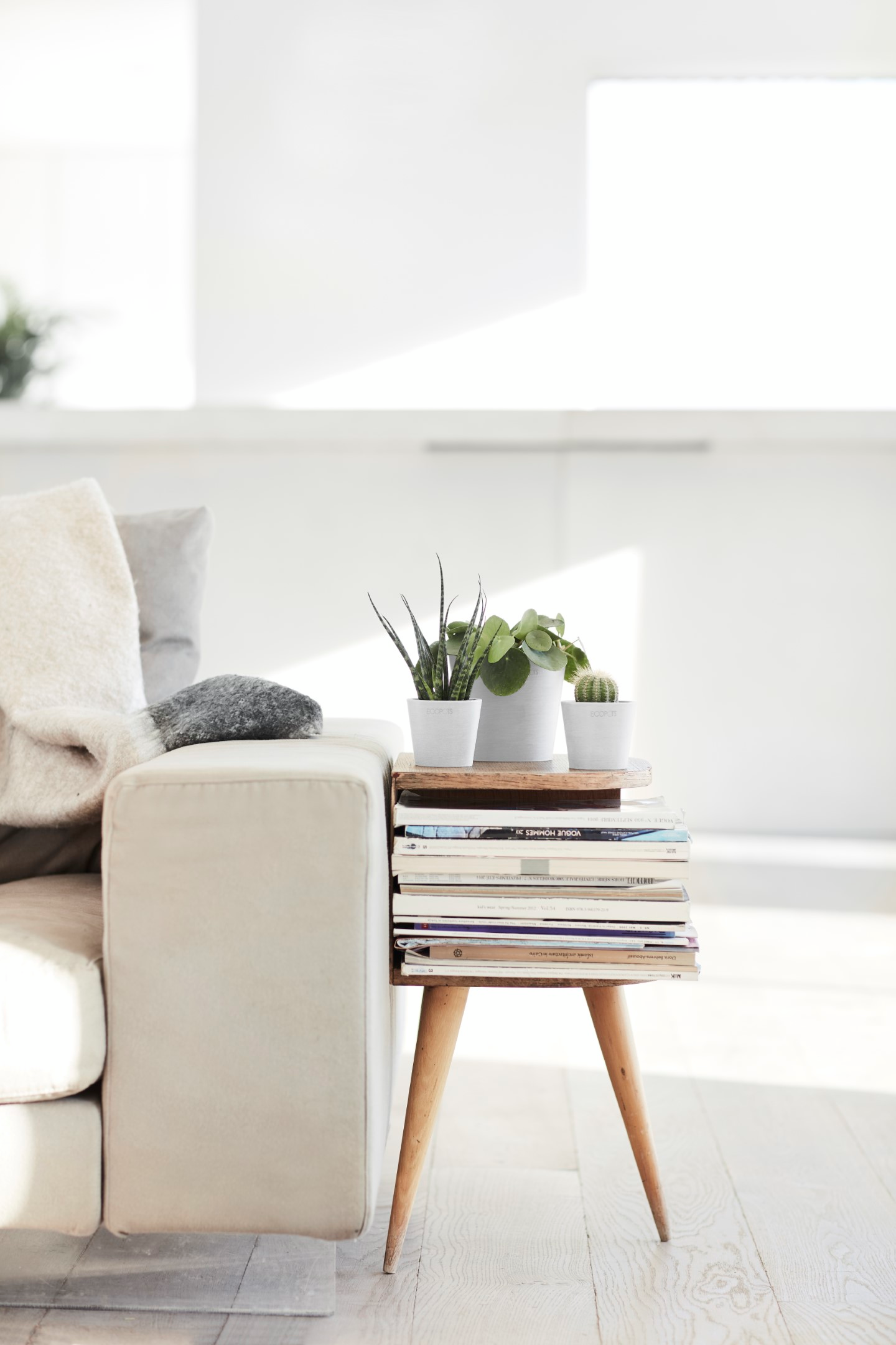 Ruukku Ecopots Amsterdam mini 8cm valkoinen