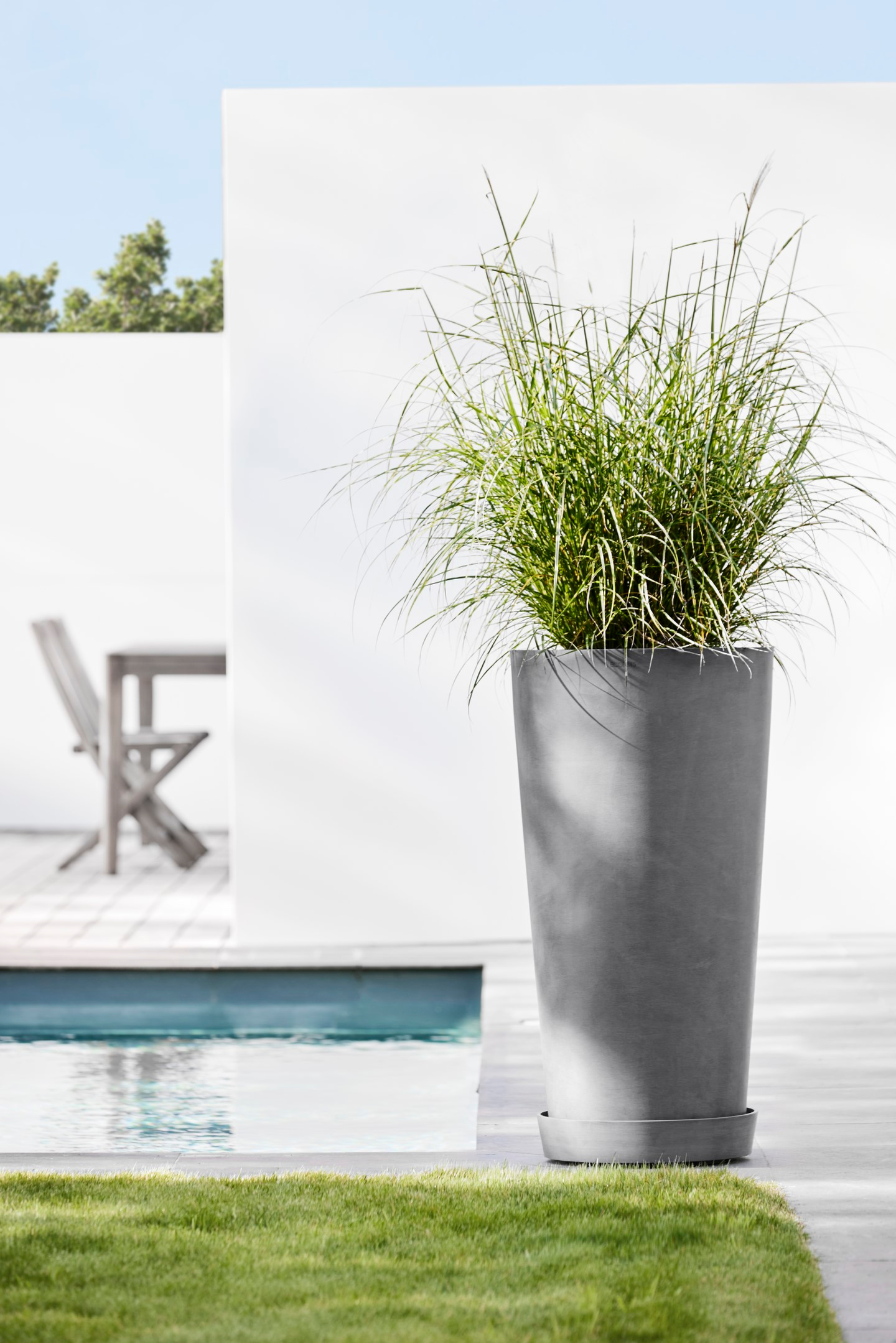 Ruukku Ecopots Amsterdam korkea 90cm harmaa