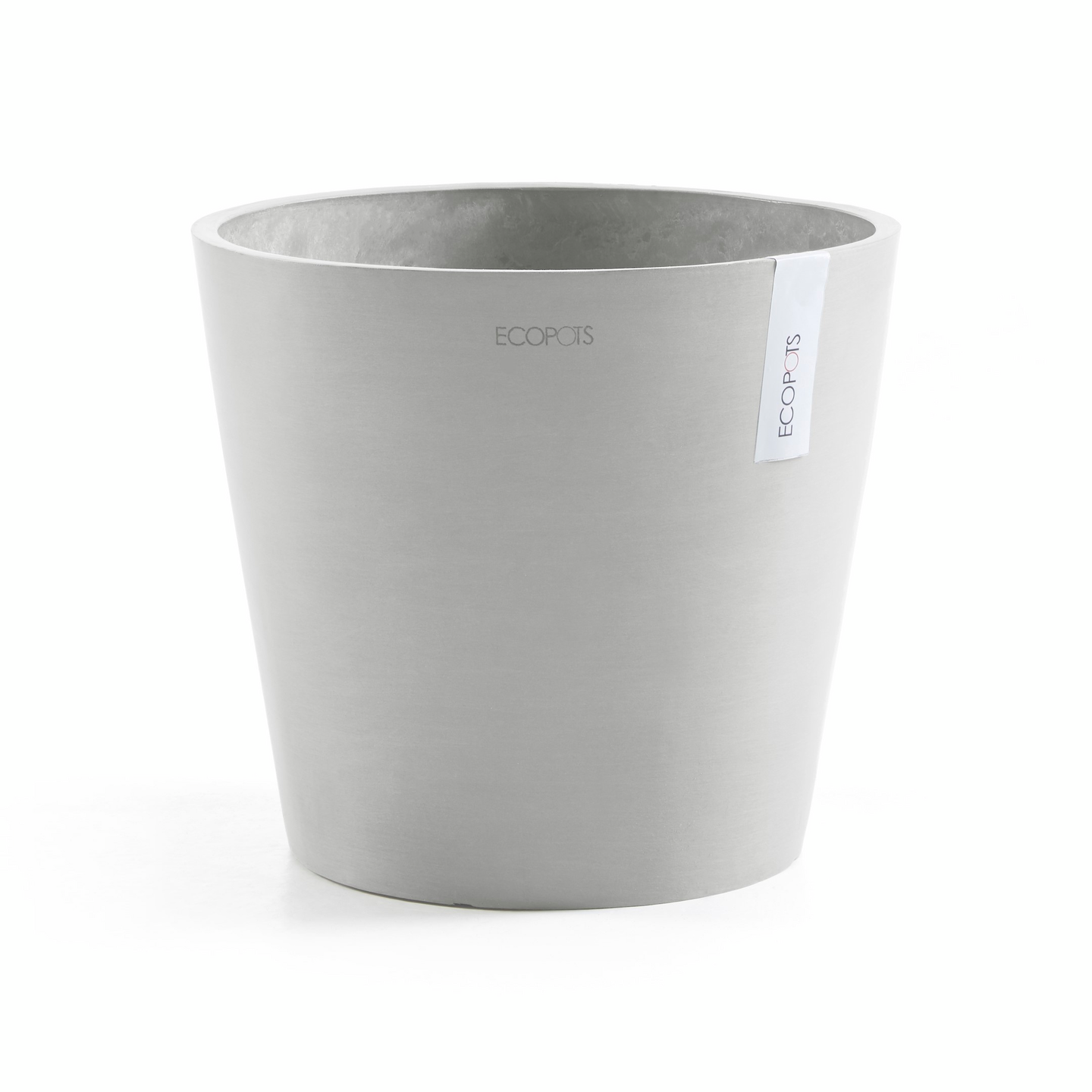 Ruukku Ecopots Amsterdam 40cm valkoharmaa