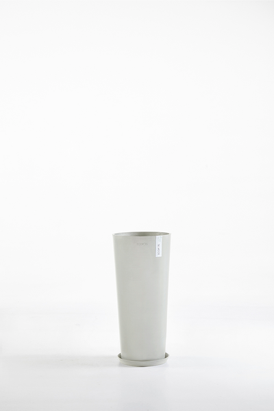 Ruukku Ecopots Amsterdam korkea 72,5cm valkoharmaa