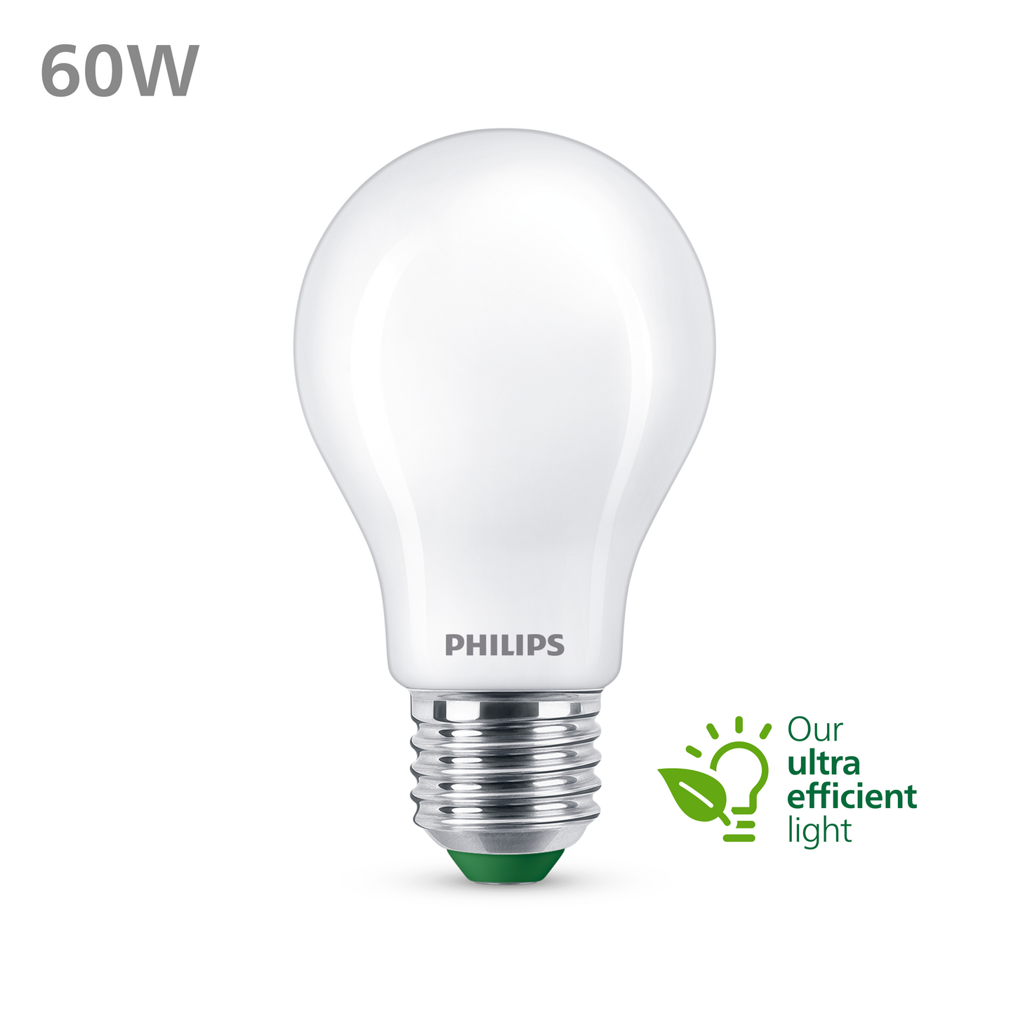 Led-lamppu Philips Ultra Efficient 60W E27 4000K 840lm huurrettu lasi