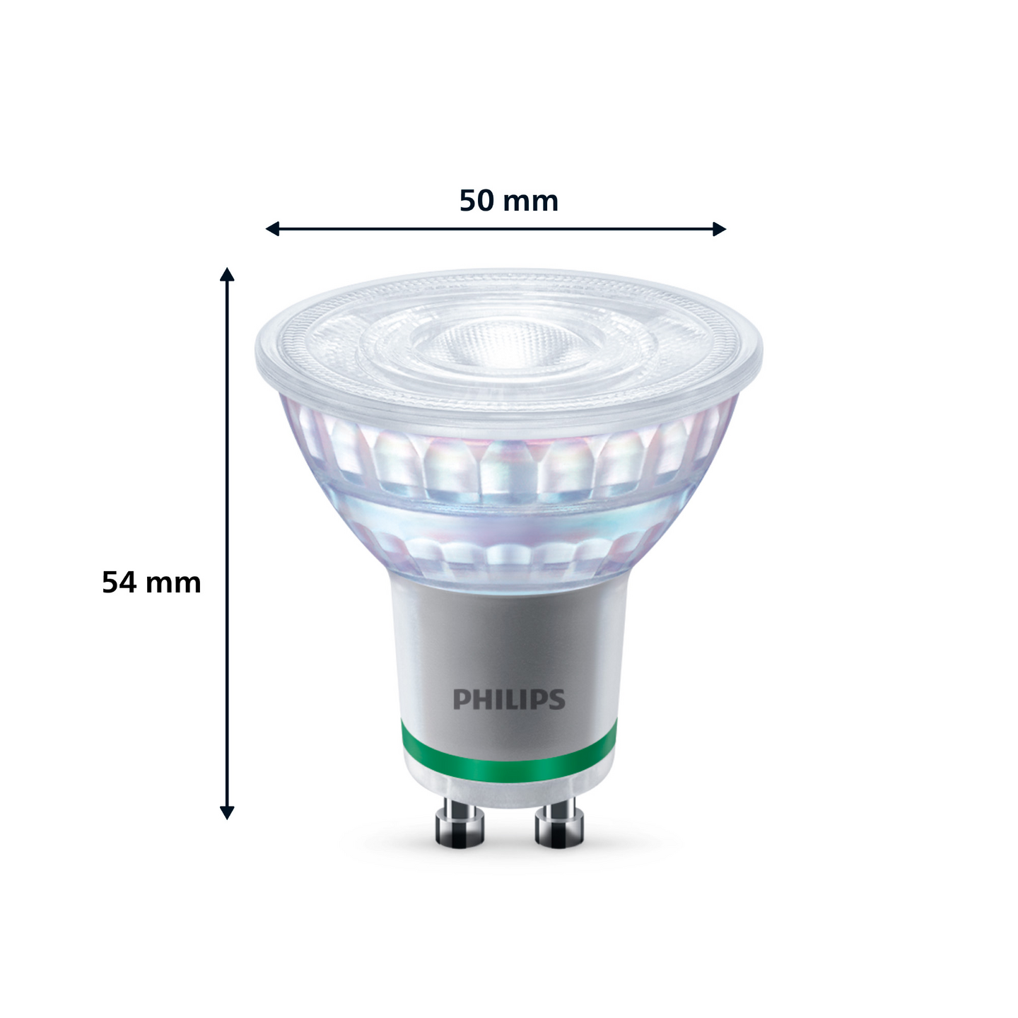 Led-kohdelamppu Philips Ultra Efficient 50W GU10 400lm läpinäkyvä lasi