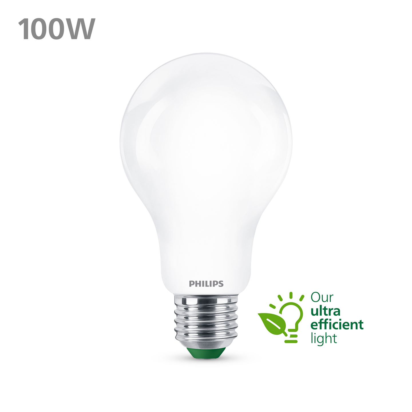 Led-lamppu Philips Ultra Efficient 100W E27 2700K 1535lm huurrettu lasi