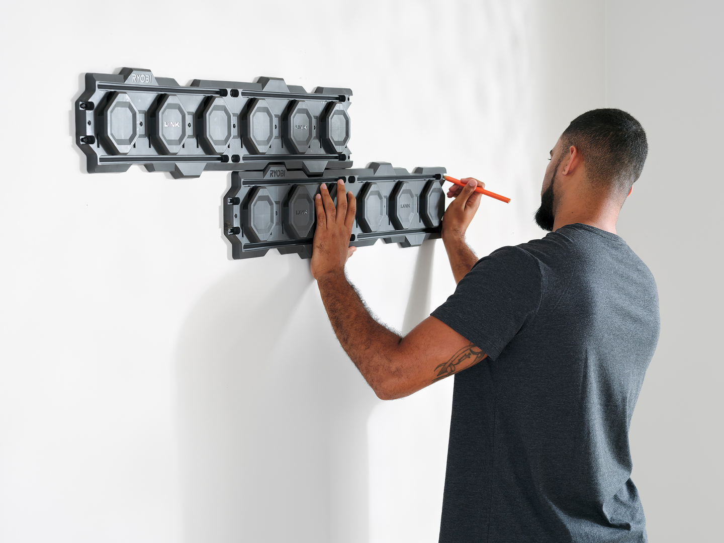 Seinäkiskot Ryobi RSL2WR-2 2kpl LINK™-säilytysjärjestelmä