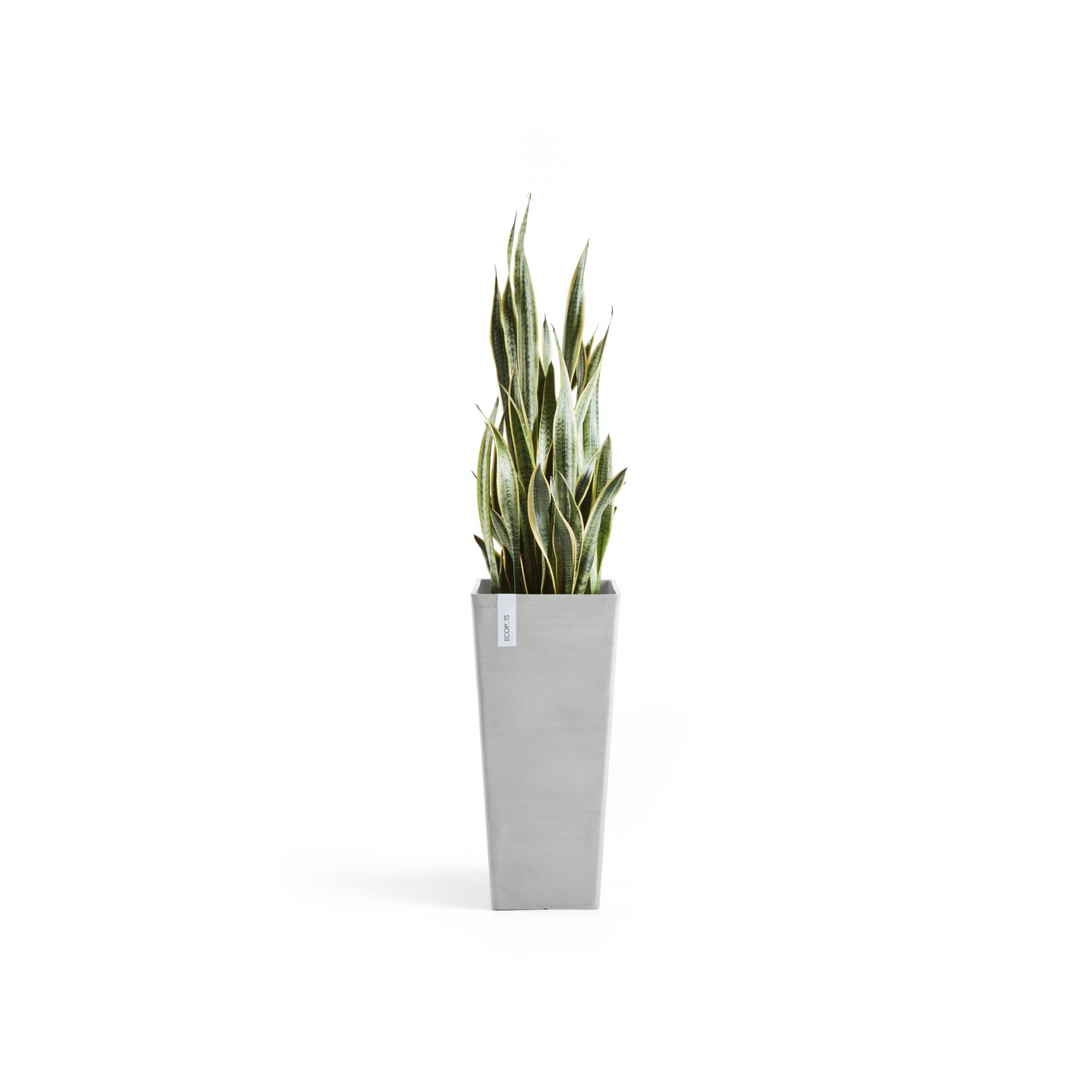 Ruukku Ecopots Rotterdam korkea 70cm valkoharmaa