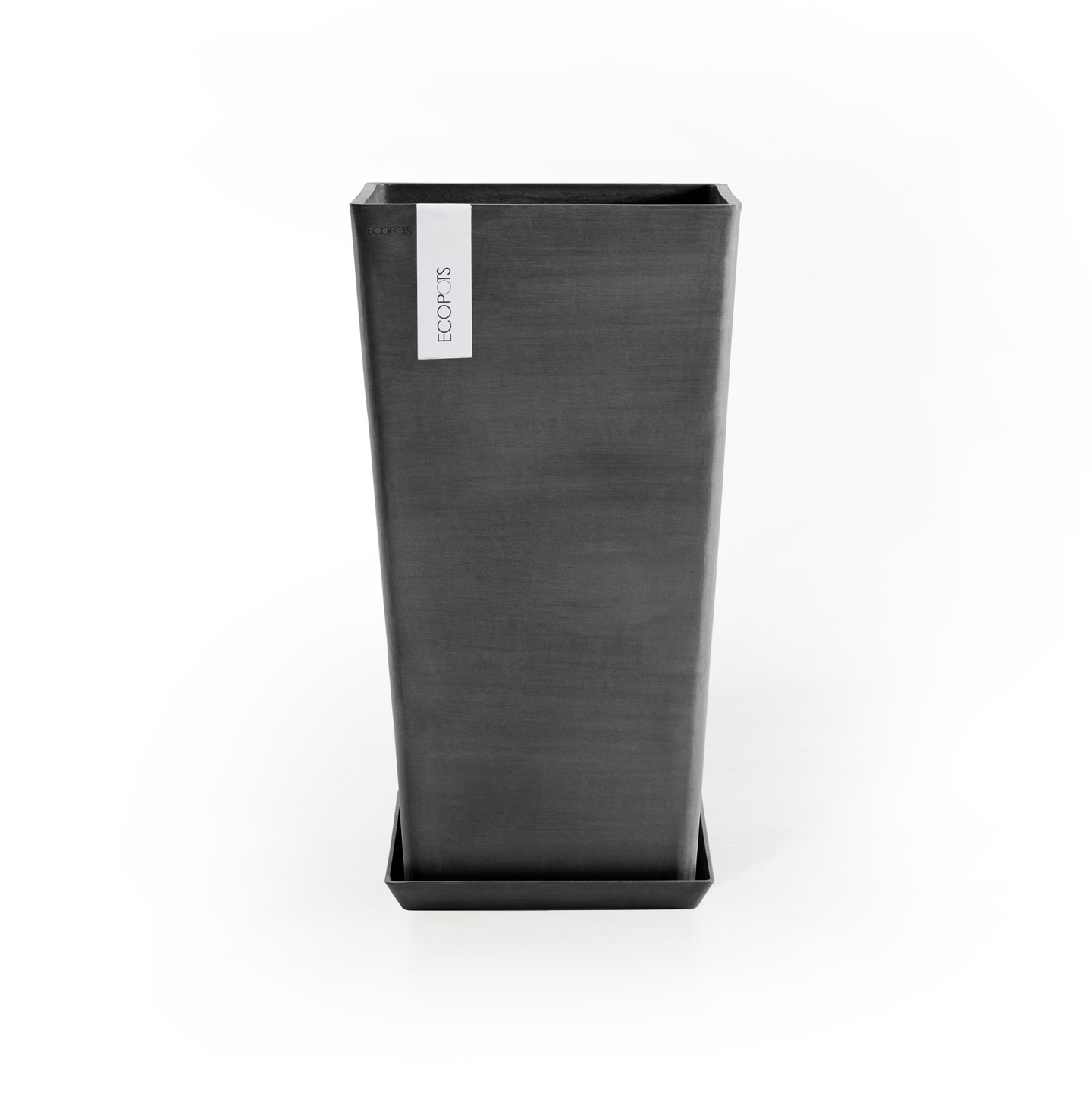 Ruukku Ecopots Rotterdam keskikorkea 56cm tummanharmaa