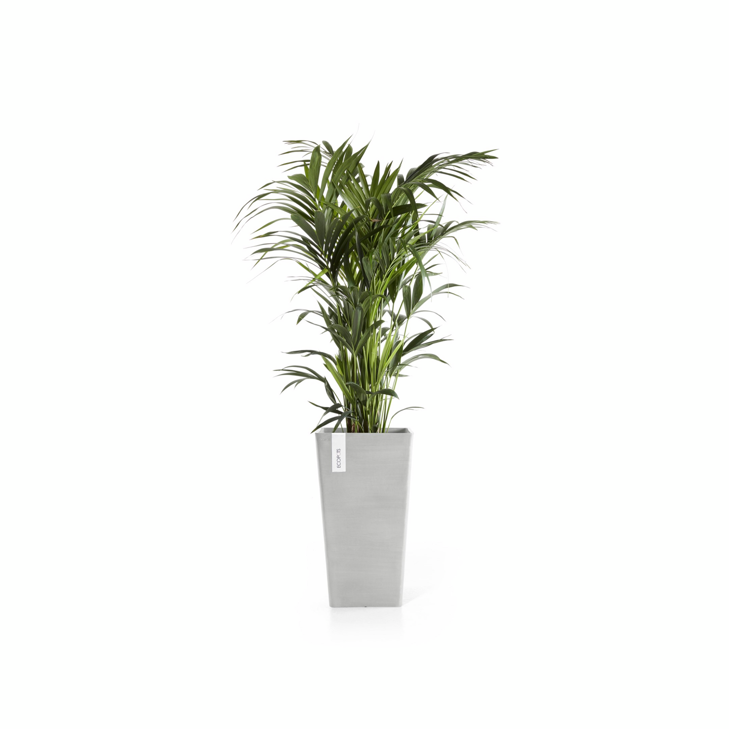 Ruukku Ecopots Rotterdam keskikorkea 56cm valkoharmaa