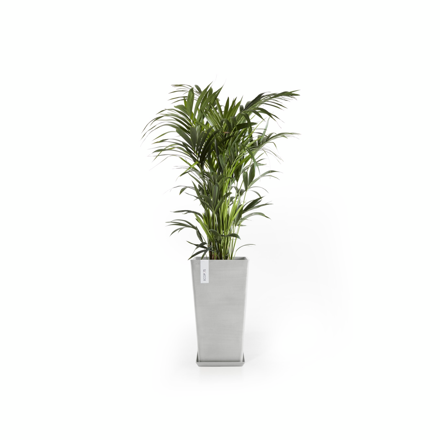 Ruukku Ecopots Rotterdam keskikorkea 56cm valkoharmaa