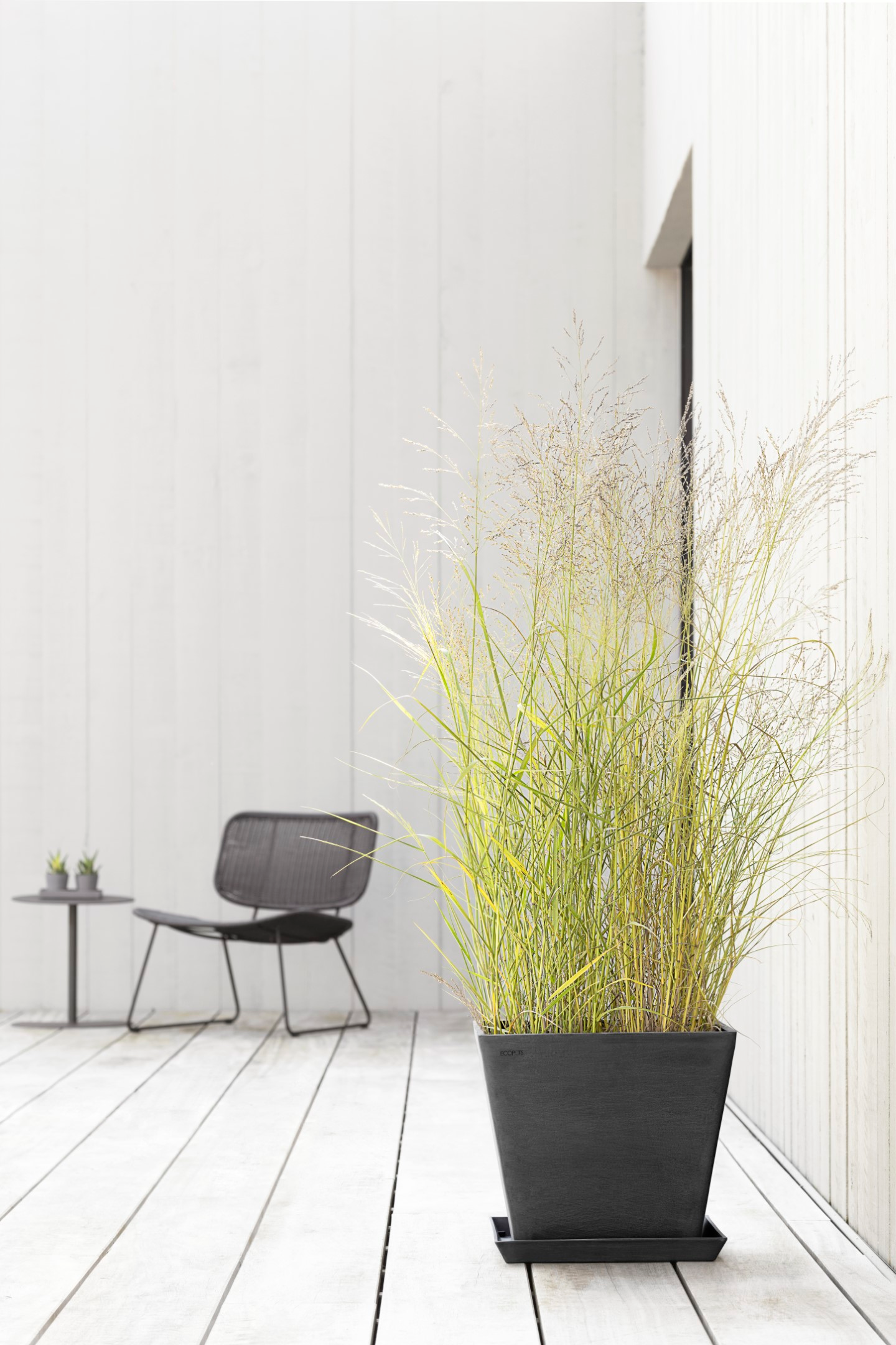 Ruukku Ecopots Rotterdam 40cm tummanharmaa