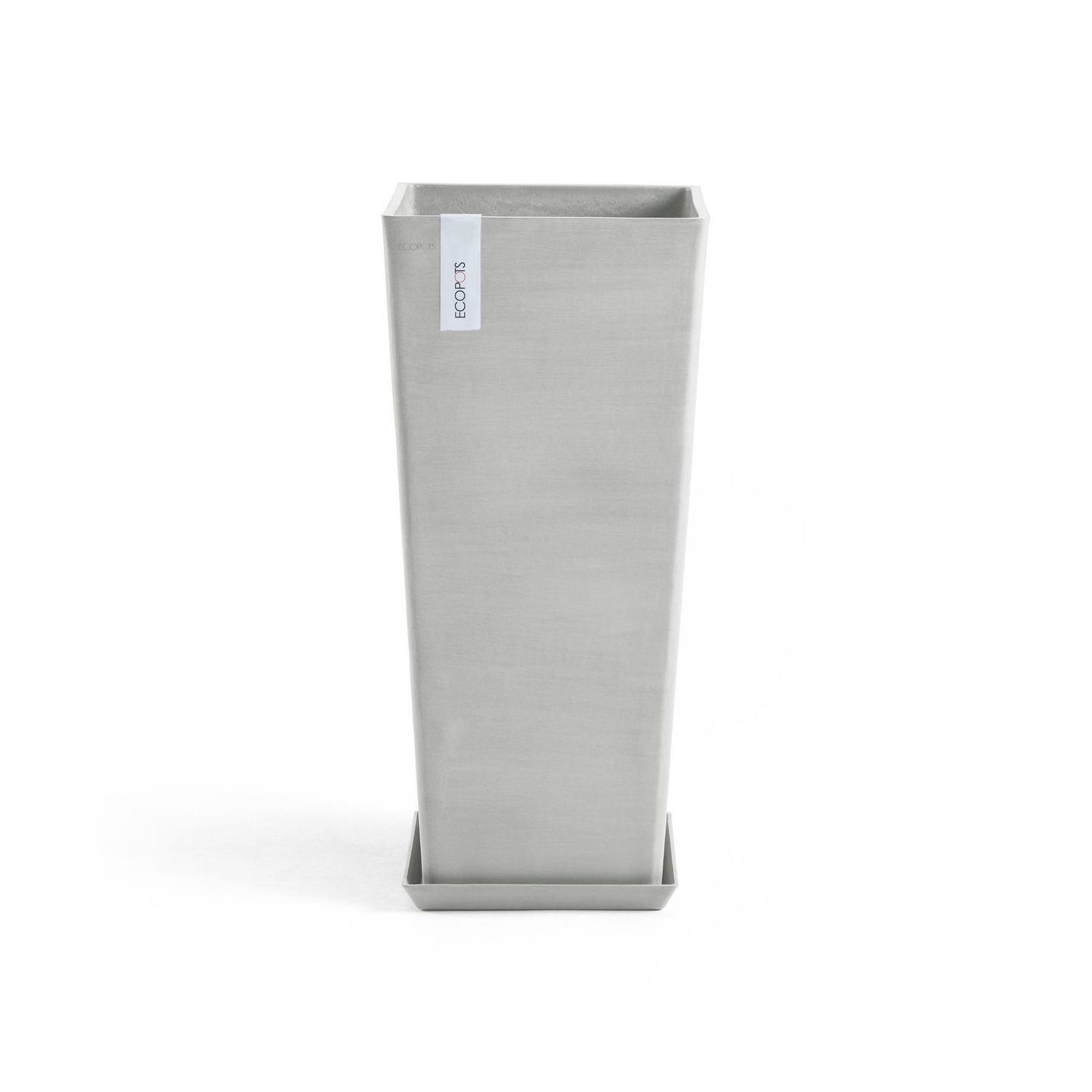 Aluslautanen Ecopots Rotterdam 30cm valkoharmaa