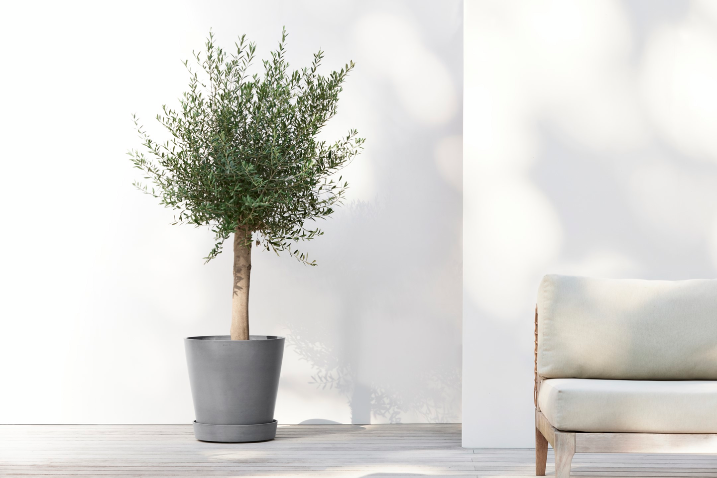 Aluslautanen pyörillä Ecopots 50cm harmaa