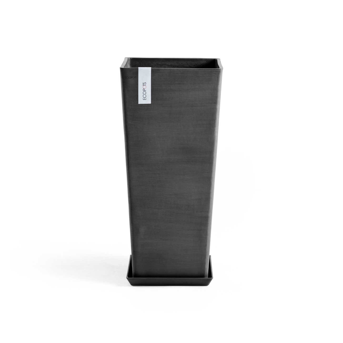 Aluslautanen Ecopots Rotterdam 30cm tummanharmaa