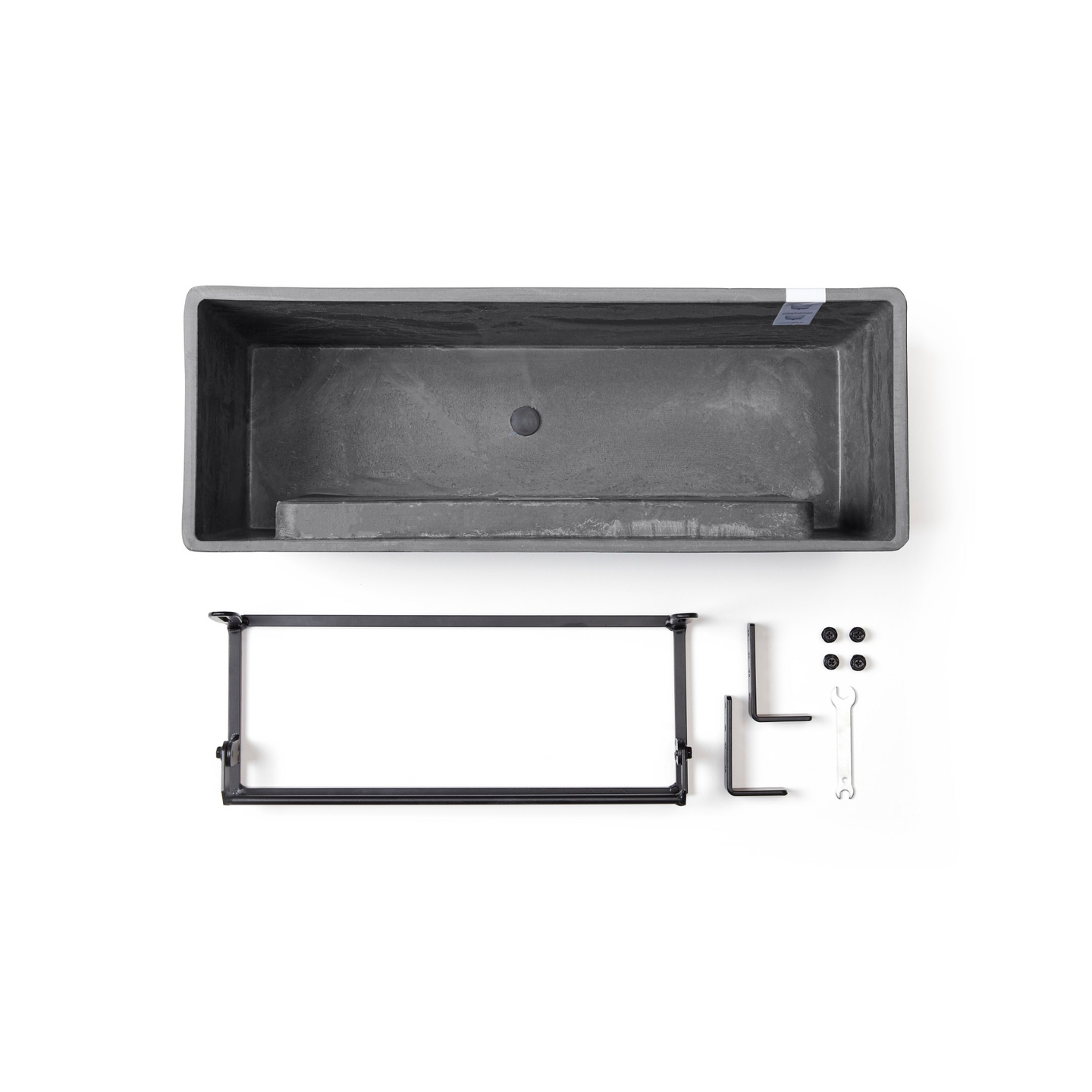 Ruukku Ecopots Bruge ripustettava 55cm harmaa