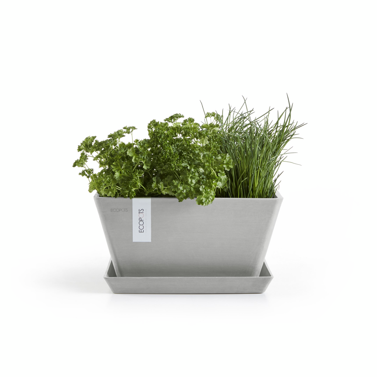 Ruukku Ecopots Berliini 30cm valkoharmaa