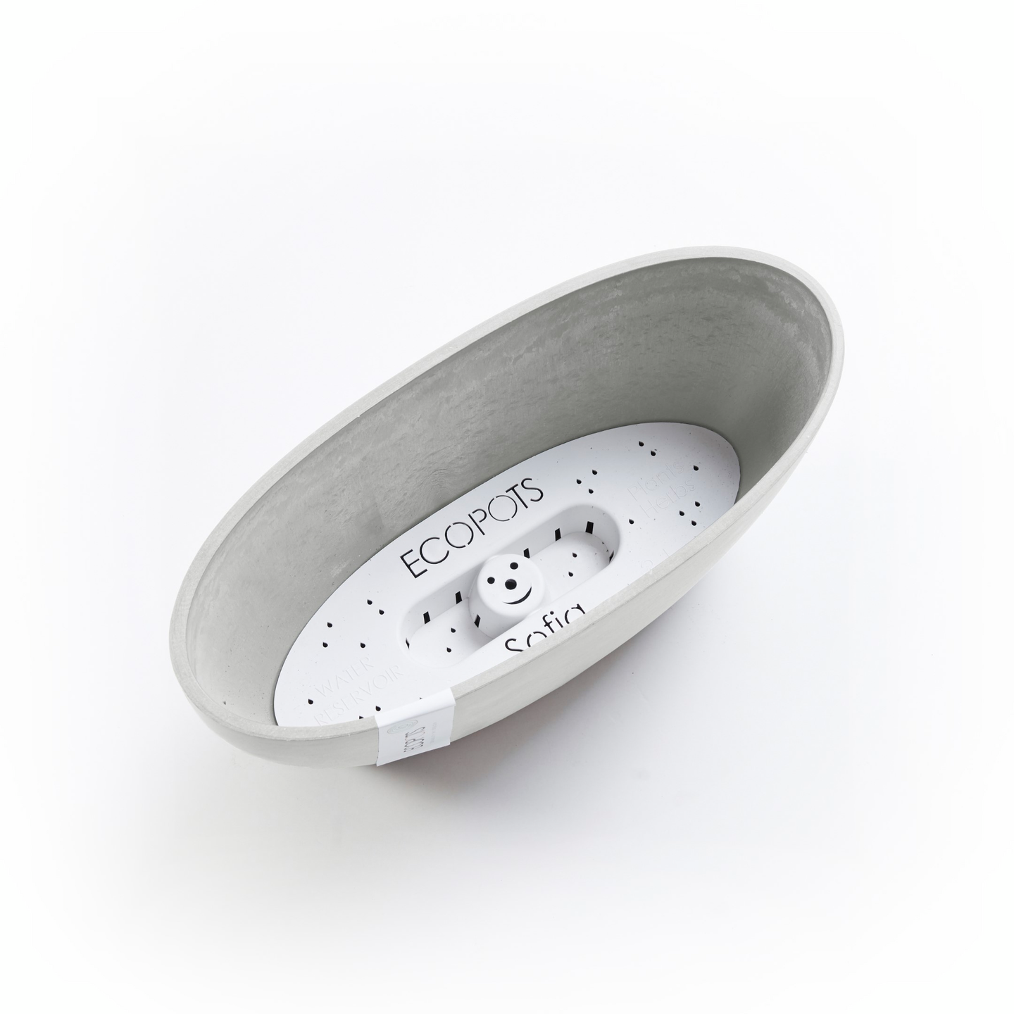 Ruukku Ecopots Sofia 30cm valkoharmaa