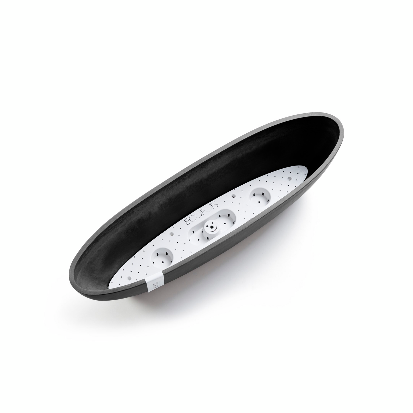 Ruukku Ecopots Sofia pitkä 56cm tummanharmaa