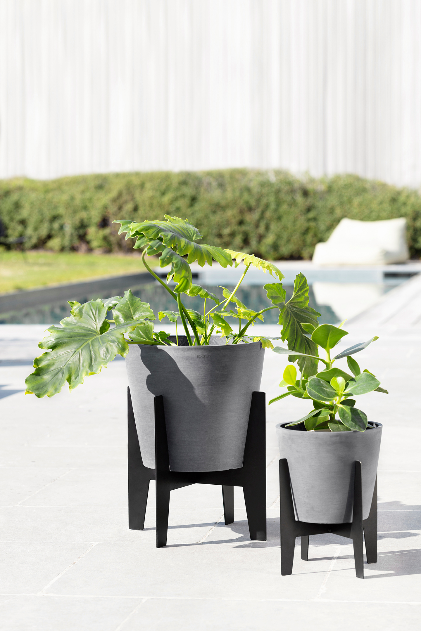 Jalusta Ecopots ruukulle 30cm musta