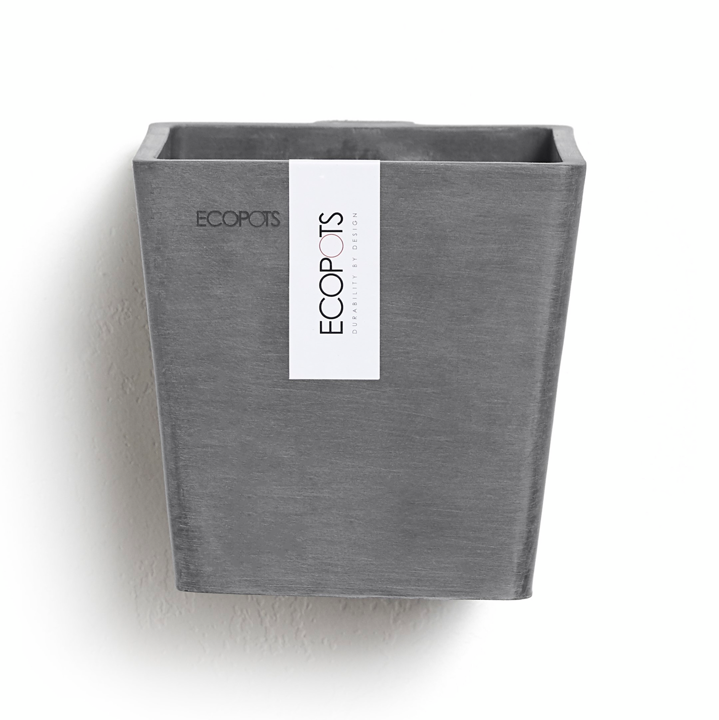 Seinäruukku Ecopots Manhattan 15cm harmaa