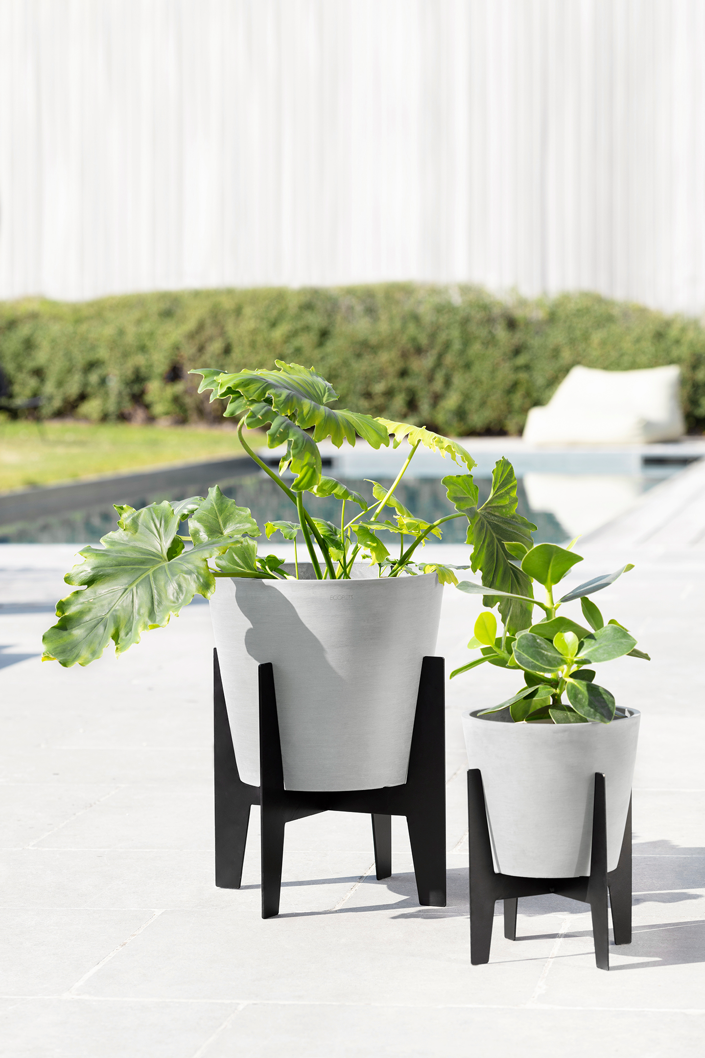 Jalusta Ecopots ruukulle 20cm musta