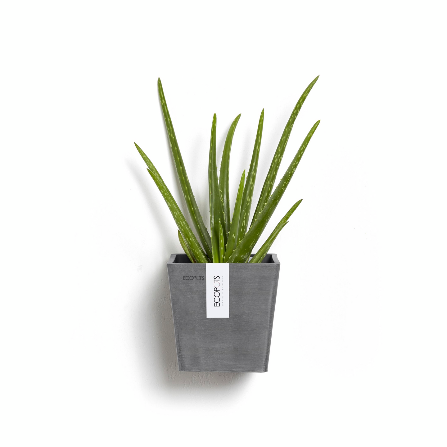 Seinäruukku Ecopots Manhattan 15cm harmaa