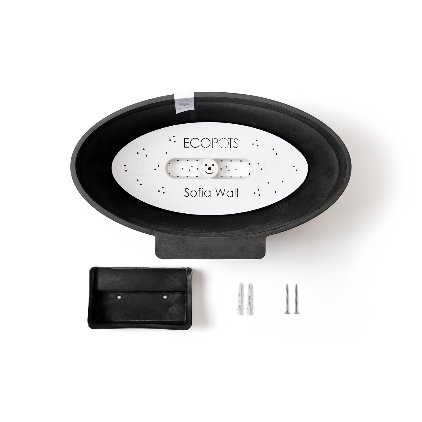 Ruukku Ecopots Morinda 14cm tummanharmaa