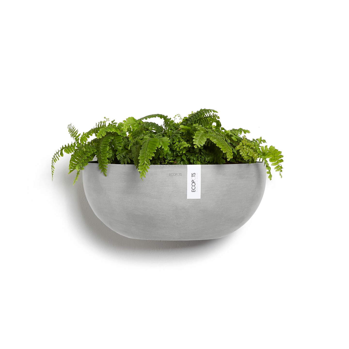 Seinäruukku Ecopots Sofia 43cm valkoharmaa