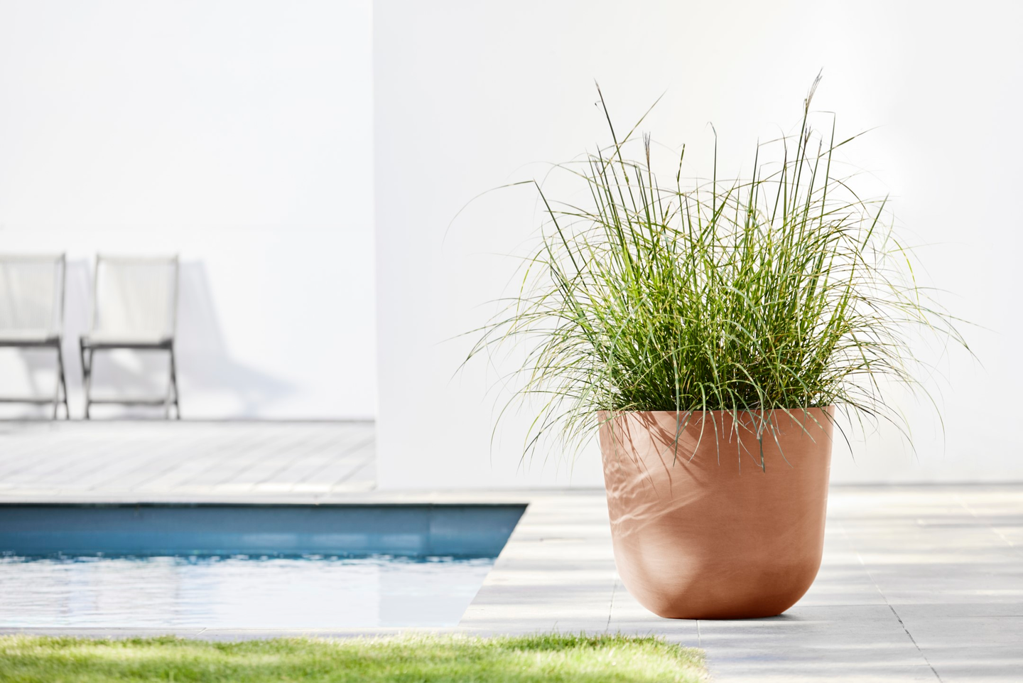 Ruukku Ecopots Oslo 55cm valkoharmaa