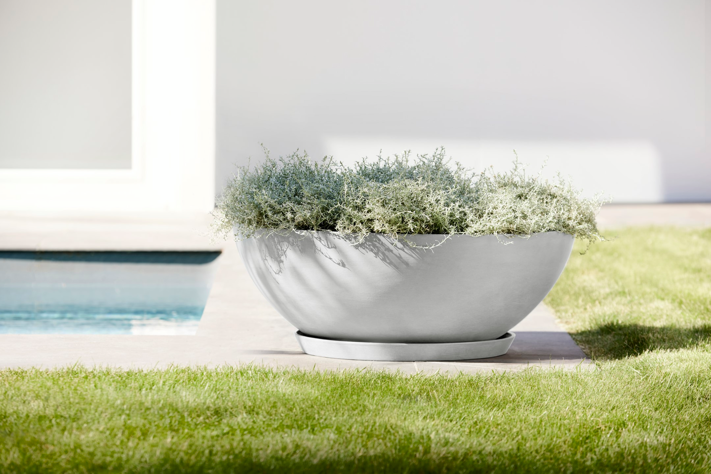 Ruukku Ecopots Vienna 70cm valkoharmaa