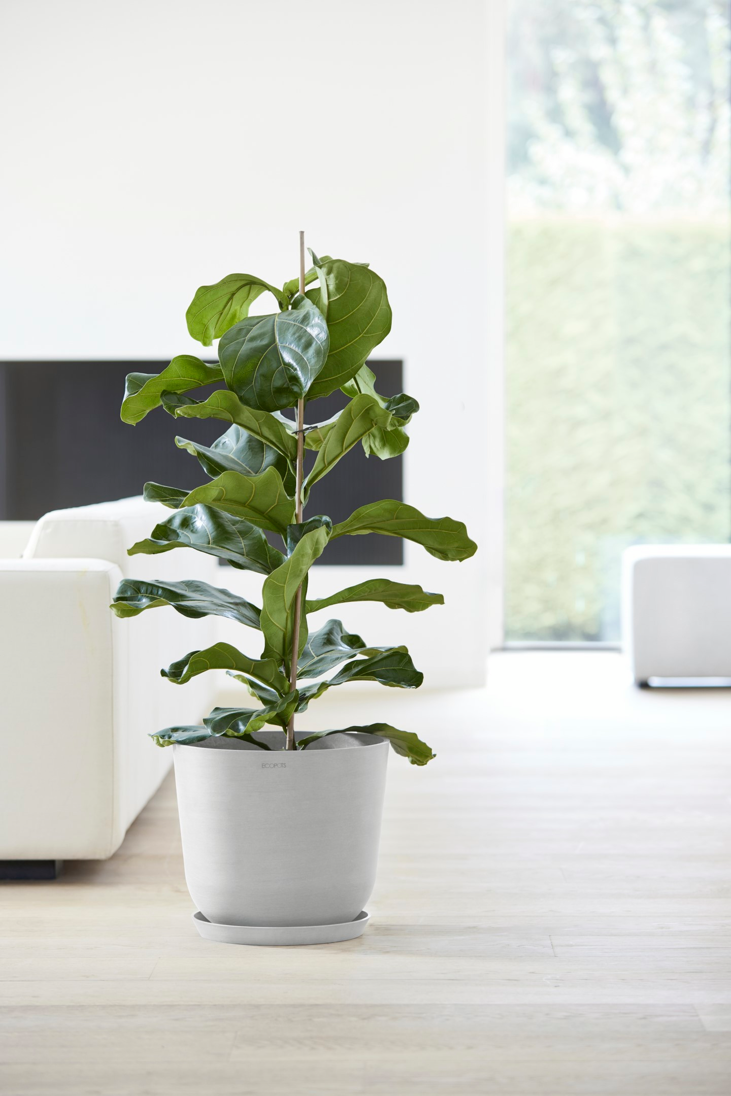 Ruukku Ecopots Oslo 35cm valkoharmaa