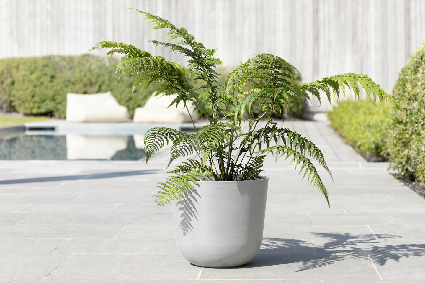 Ruukku Ecopots Oslo 35cm valkoharmaa