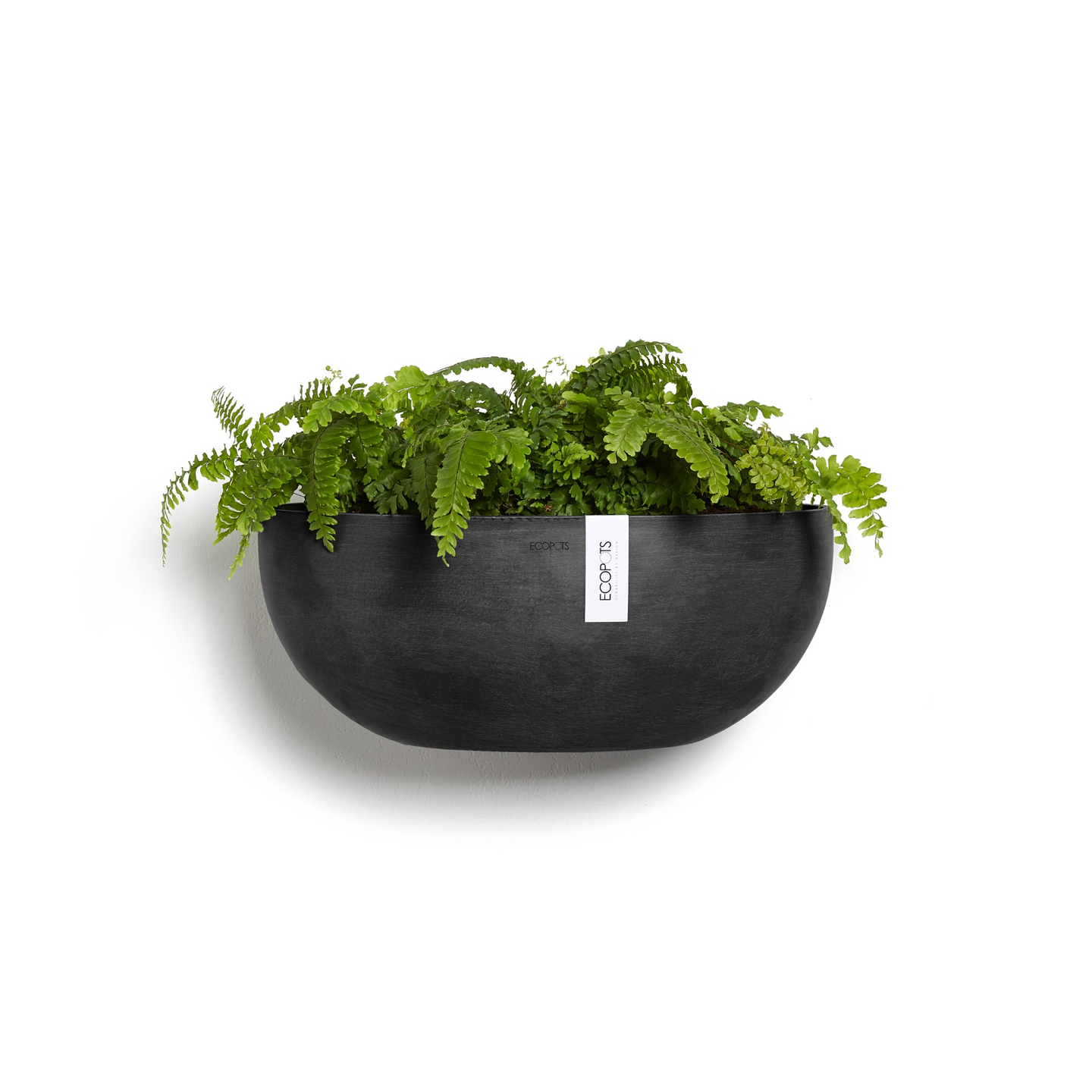 Seinäruukku Ecopots Sofia 43cm tummanharmaa