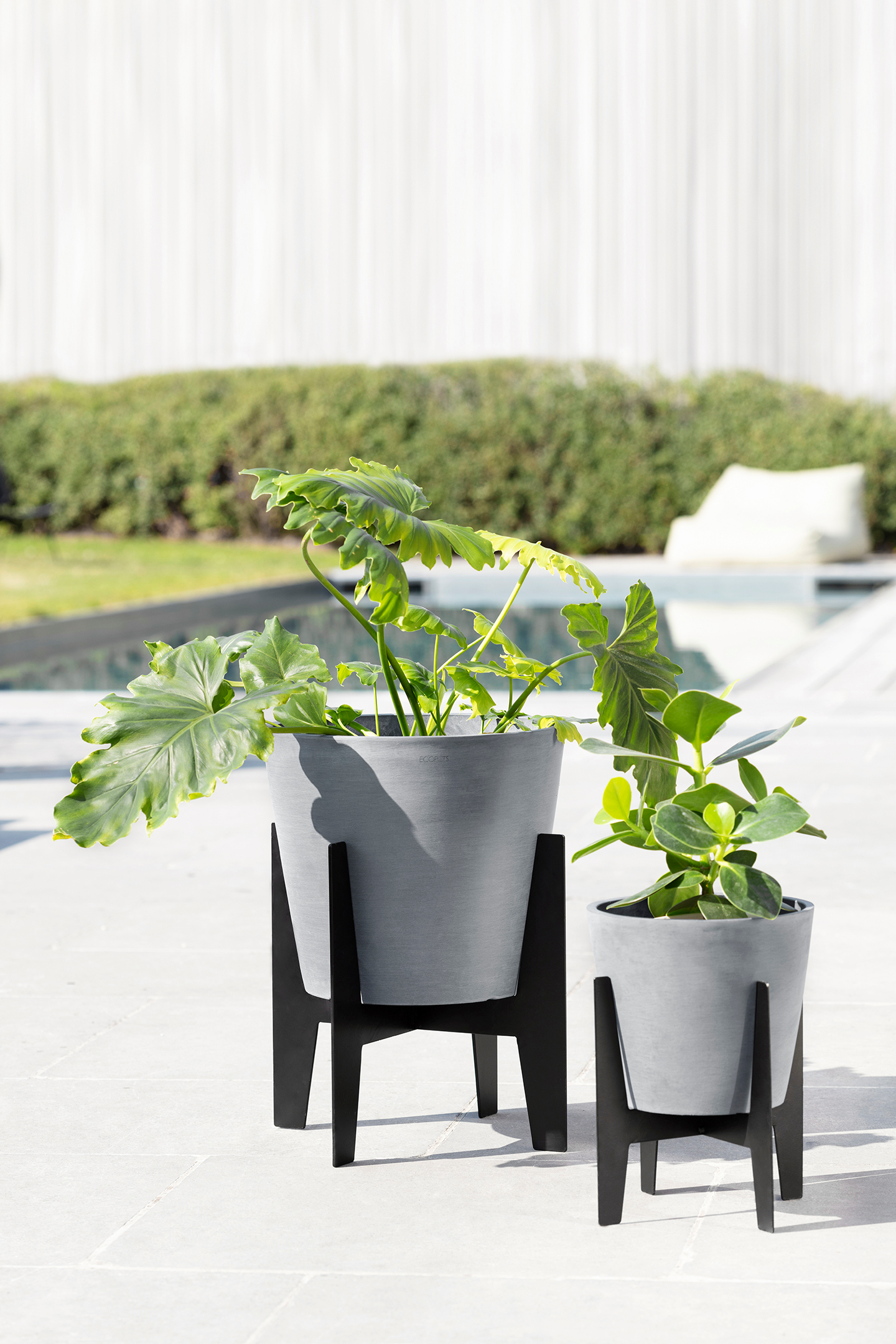 Jalusta Ecopots ruukulle 30cm musta