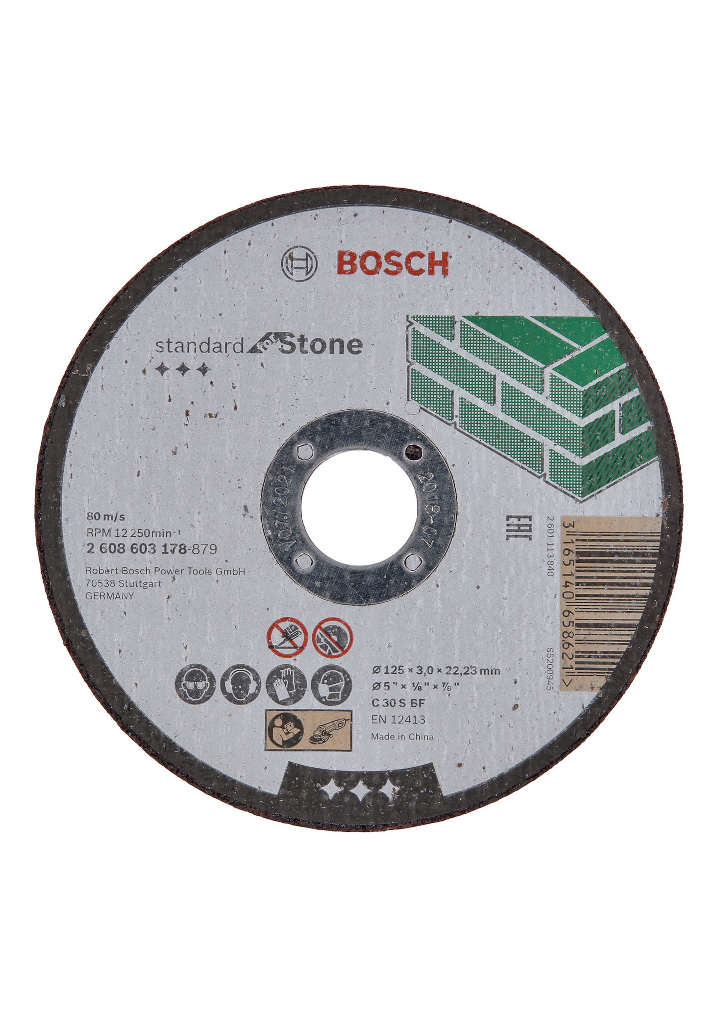 Katkaisulaikka Bosch 125x3,0mm kivi Standard for Stone