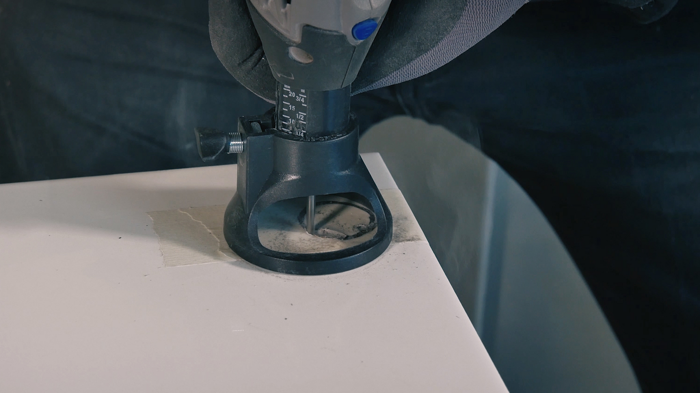 Seinälaattajyrsinsarja Dremel