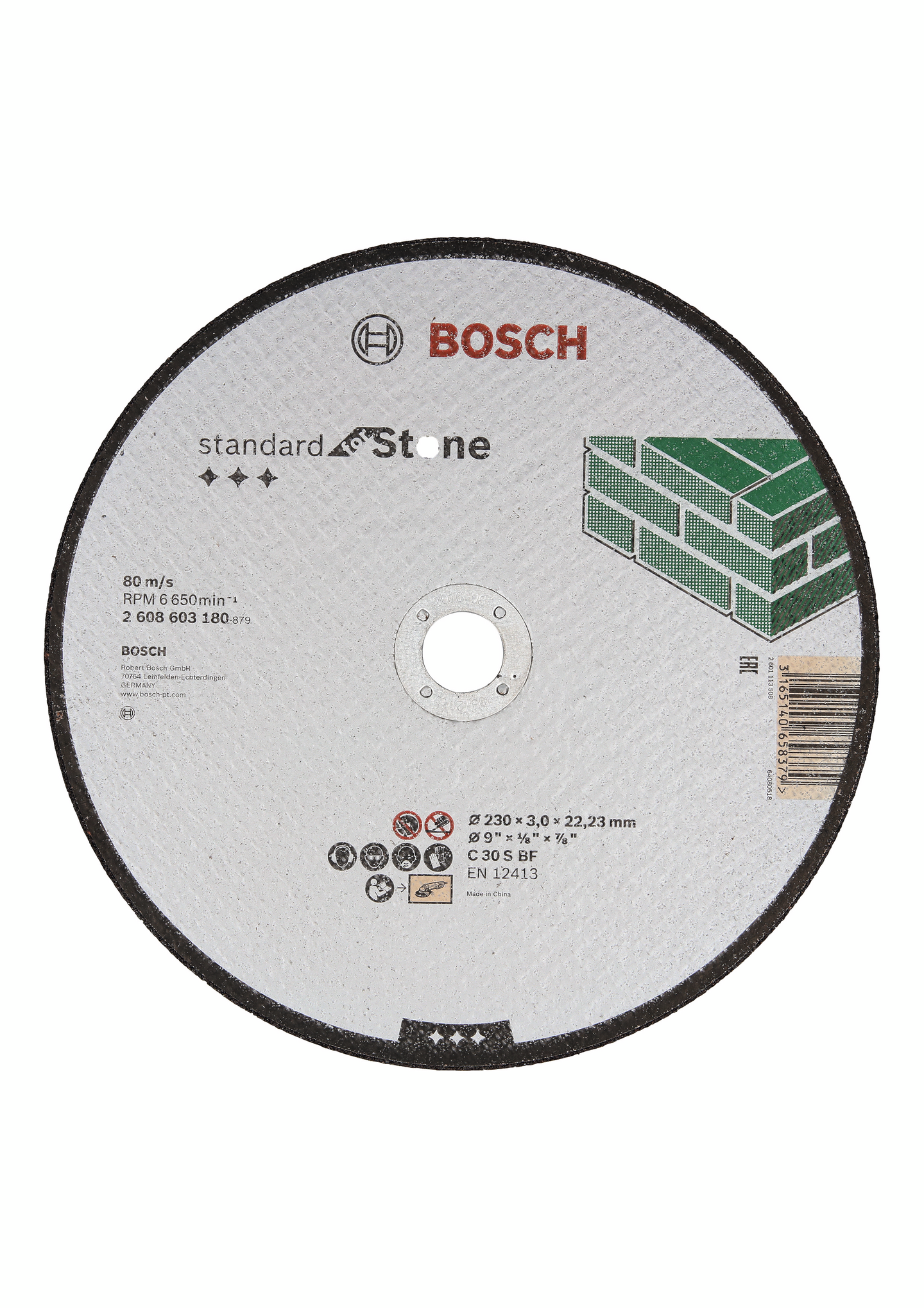 Katkaisulaikka Bosch 230x3,0mm kivi Standard for Stone