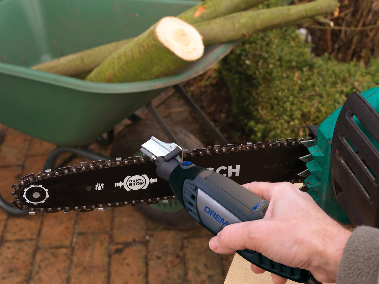 Moottorisahaketjun teroitussarja Dremel 1453