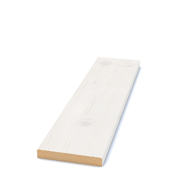 YTTERPANEL FINGERSKARVAD 28X145 GRUNDMÅLAD VIT G4-2