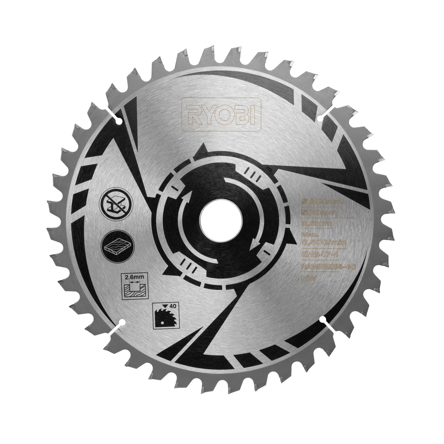 Sahanterä Ryobi RAMSB254-40 254mm 40T