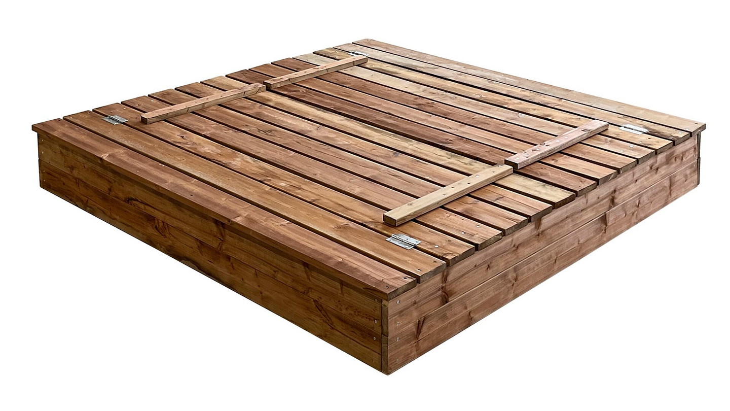 Hiekkalaatikko 150x150cm 19mm Ruskea