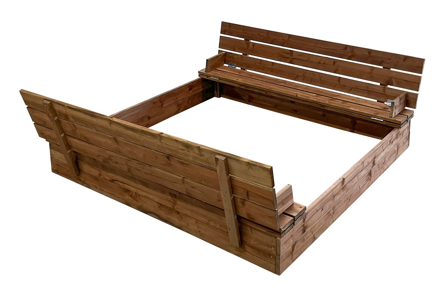 Hiekkalaatikko 150x150cm 19mm Ruskea