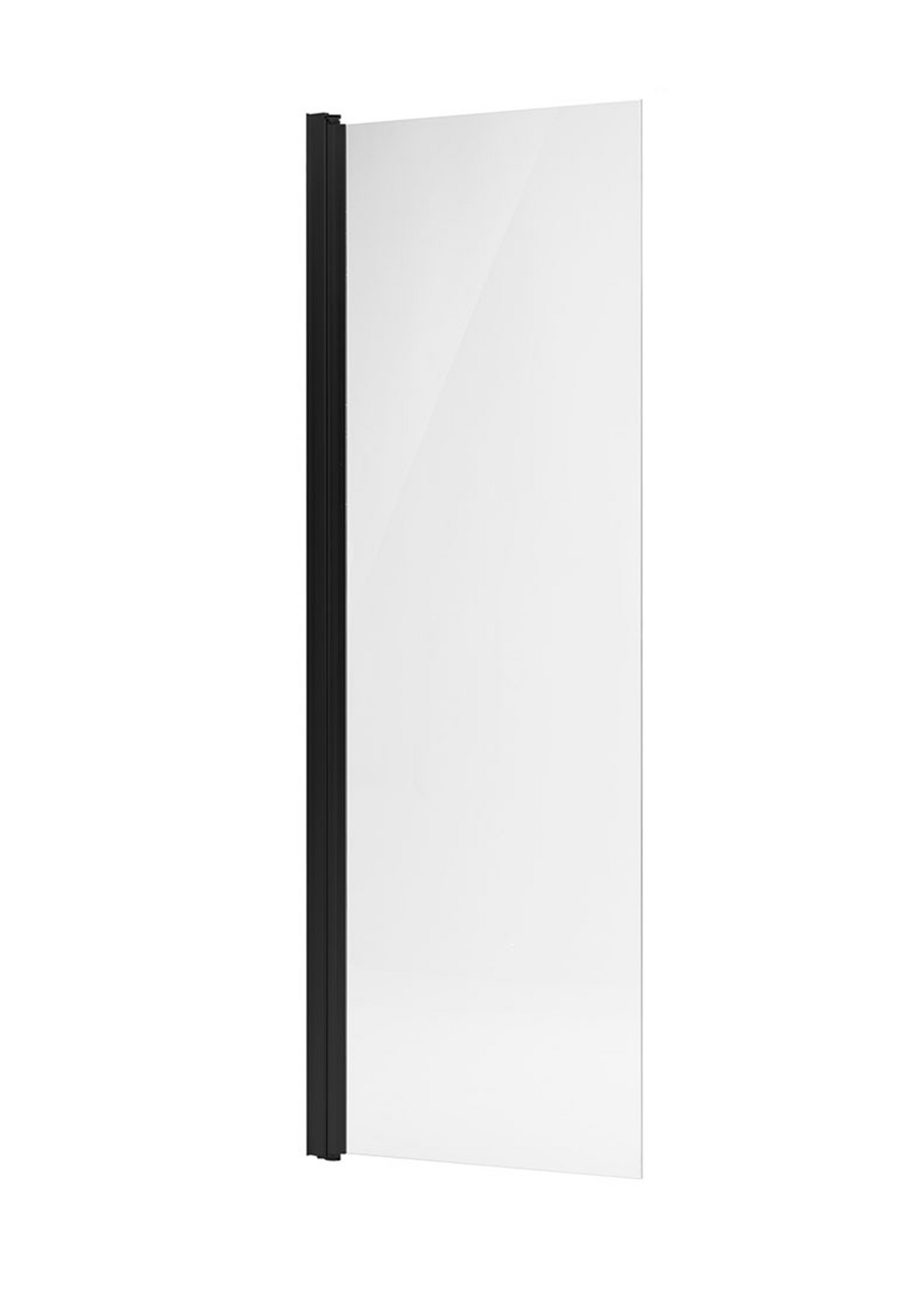 Suihkuseinä Tammiholma TAD kääntyvä 600x1900mm kirkas lasi ja musta profiili