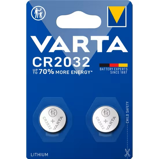 BATTERI VARTA KNAPPCELL LITHIUM CR2032 2ST